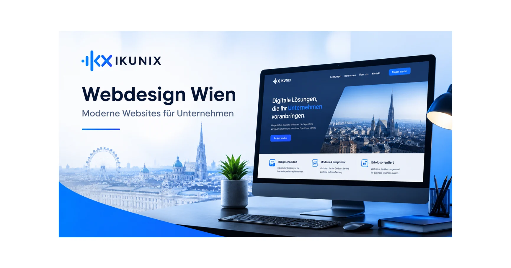 Webdesign Beratung in Wien – Planung einer professionellen Unternehmenswebsite am Computer