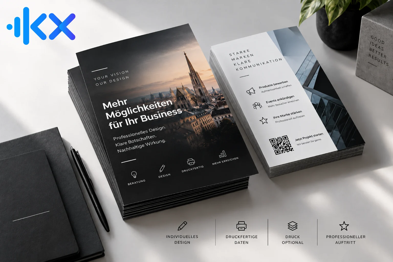 Professionelle Flyer erstellen, gestalten und drucken lassen bei IKUNIX